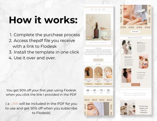 Flodesk Products Sales Pages