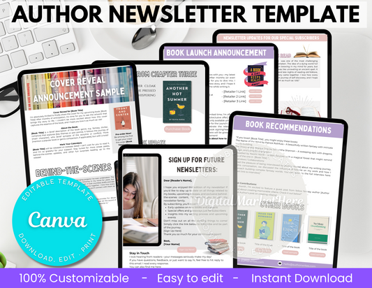 Author Newsletter Canva