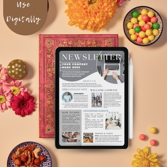 Editable Newsletter Template