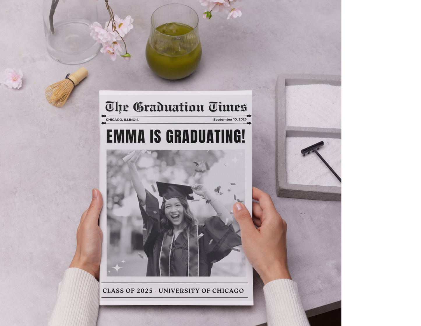 GRADUATION NEWSPAPER CANVA TEMPLATE
