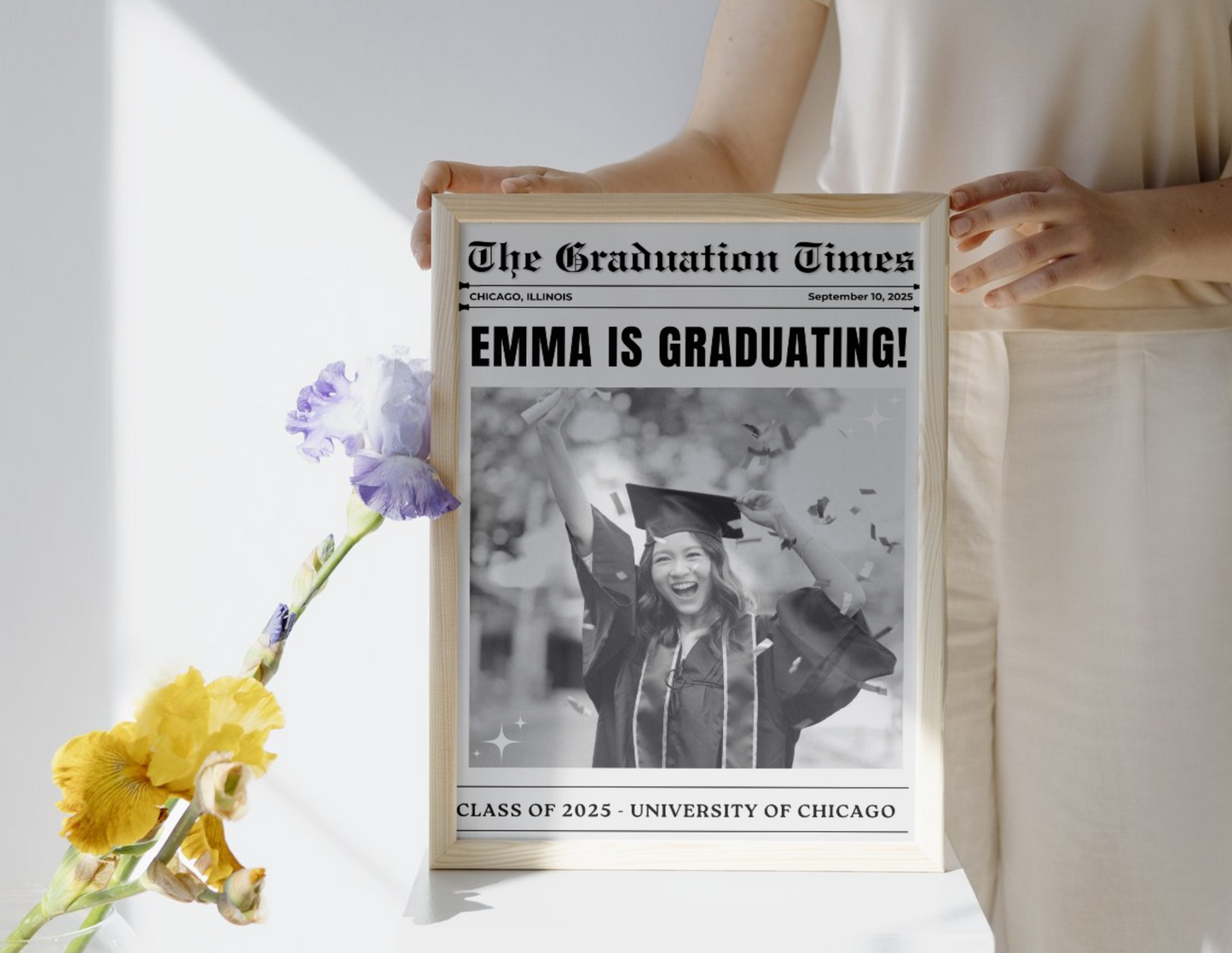 GRADUATION NEWSPAPER CANVA TEMPLATE