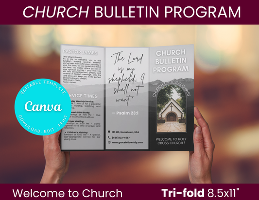 Church Bulletin Program Template