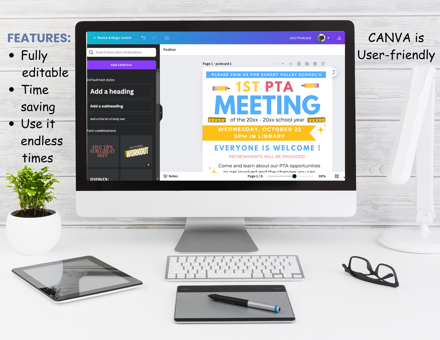 Editable PTA/PTO Flyer/Newsletter