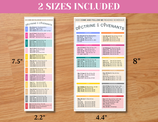 READING SCHEDULE 2025 COME AND FOLLOW ME