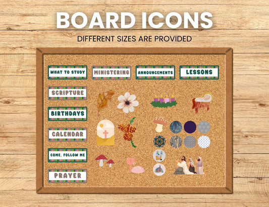 LDS Bulletin Board, LDS Doctrine & Covenants Bundle, Bulletin Boards Ministering, Goals, Relief Society Newsletter, Digital Download