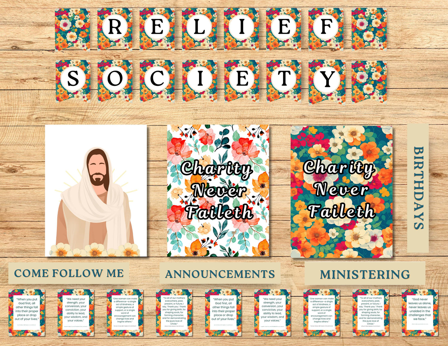 LDS Relief Society Bulletin Board, Ministering Notes, Primary Bulletin Board, Ministering, Relief Society LDS