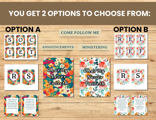 LDS Relief Society Bulletin Board, Ministering Notes, Primary Bulletin Board, Ministering, Relief Society LDS