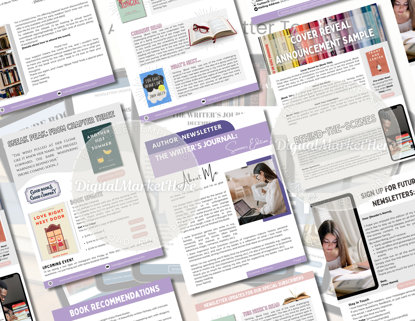 Author Newsletter Canva