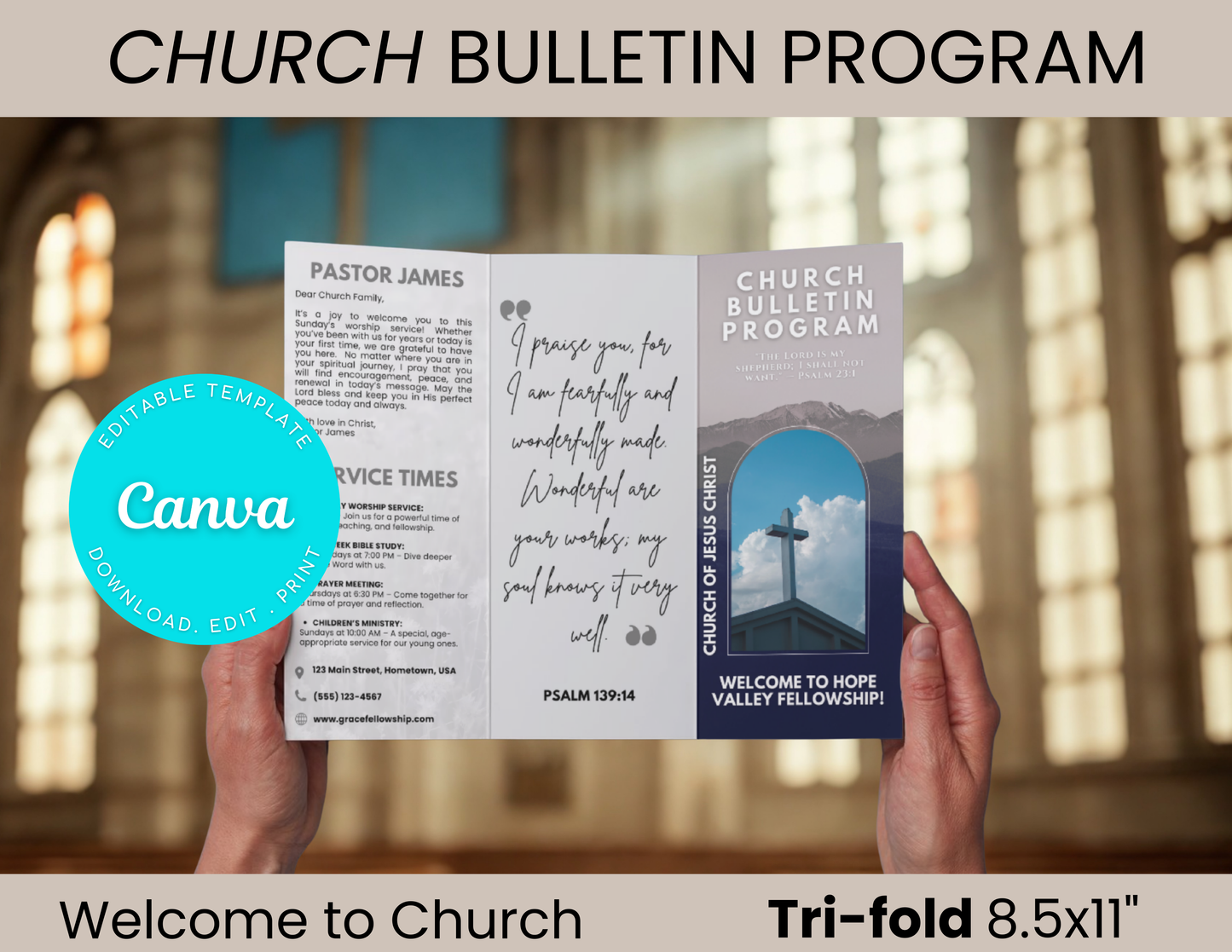 Church Bulletin Template