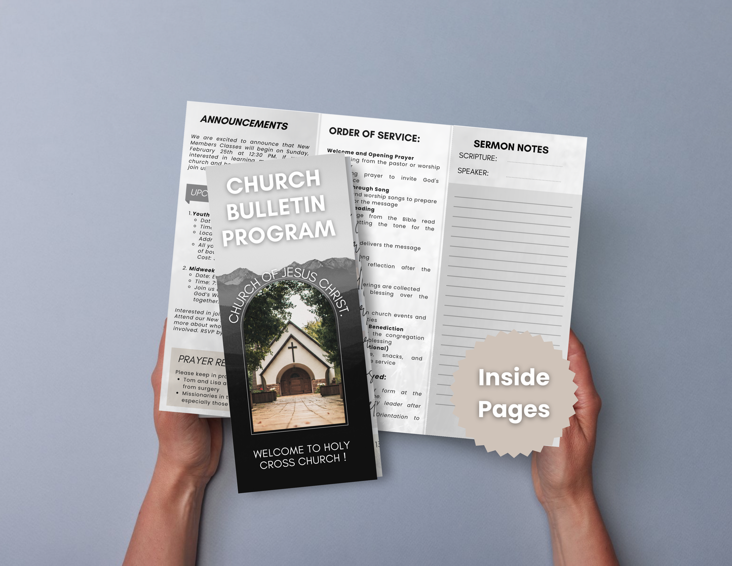 Church Bulletin Program Template