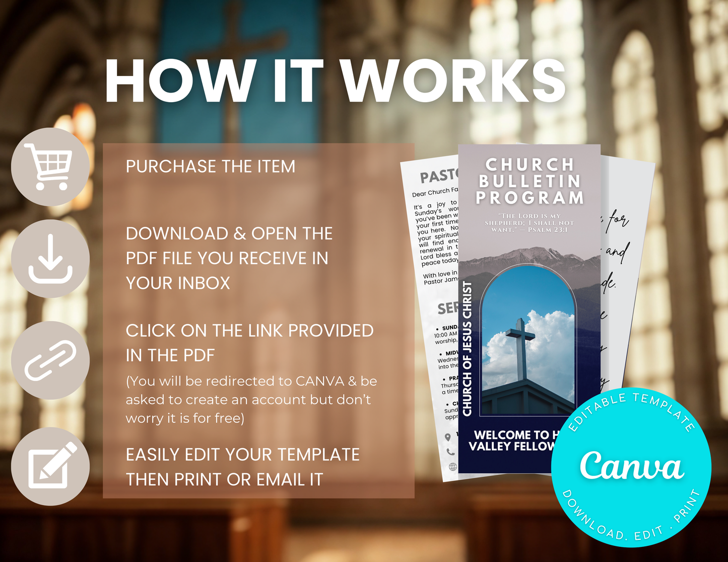 Church Bulletin Template