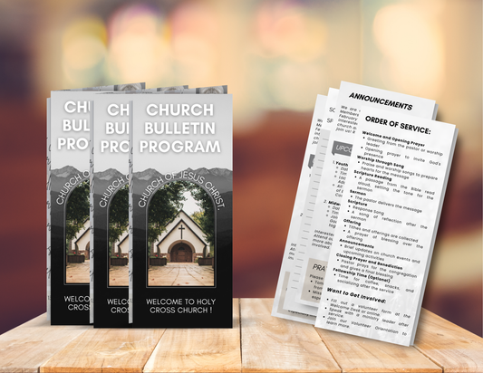 Church Bulletin Program Template