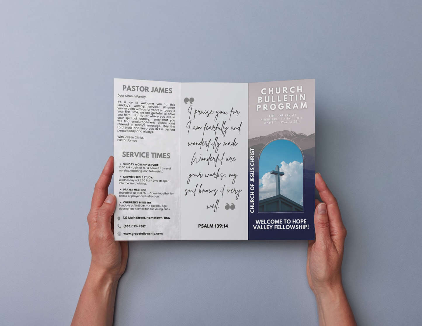 Church Bulletin Template
