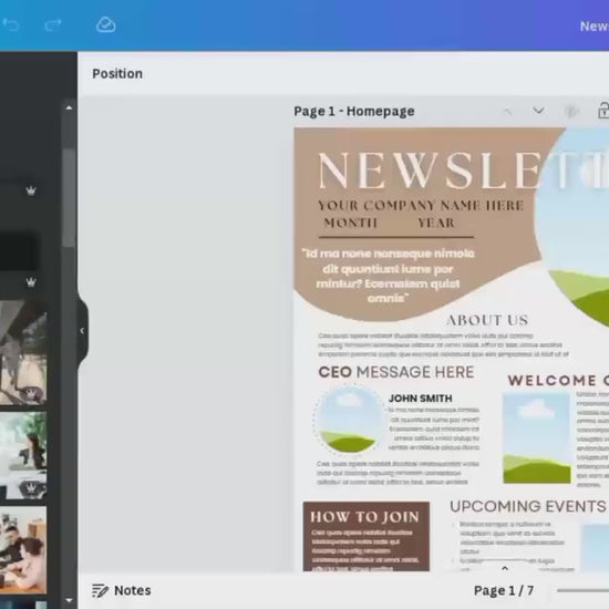 Newsletter Template Canva, Newsletter Template Editable news letter Fully Editable on Canva Business Newspaper for realtor